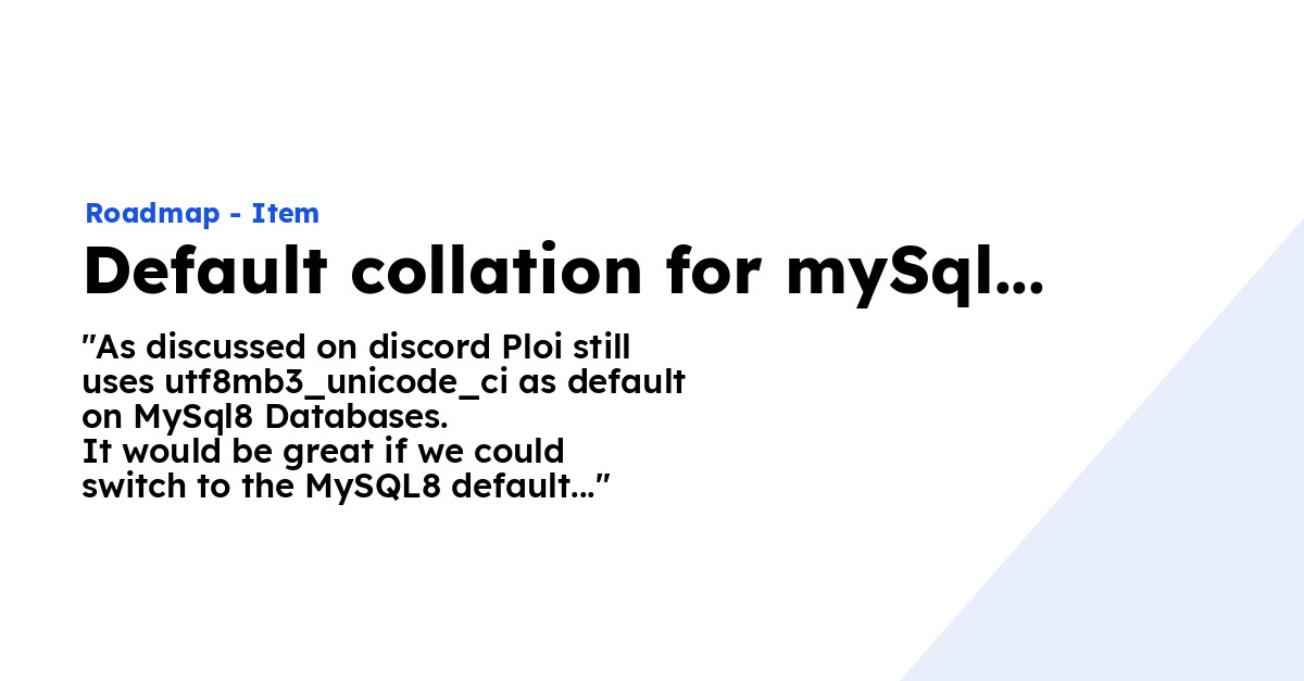 default collation mysql 8