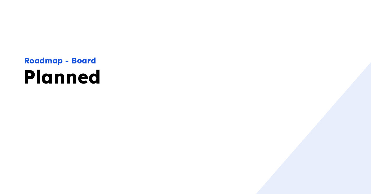 Bugs - Planned - Ploi Roadmap