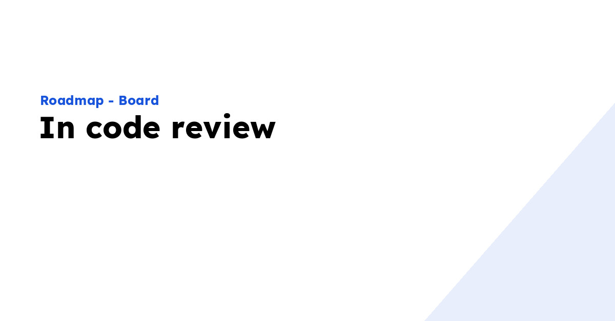 Bugs - In code review - Ploi Roadmap