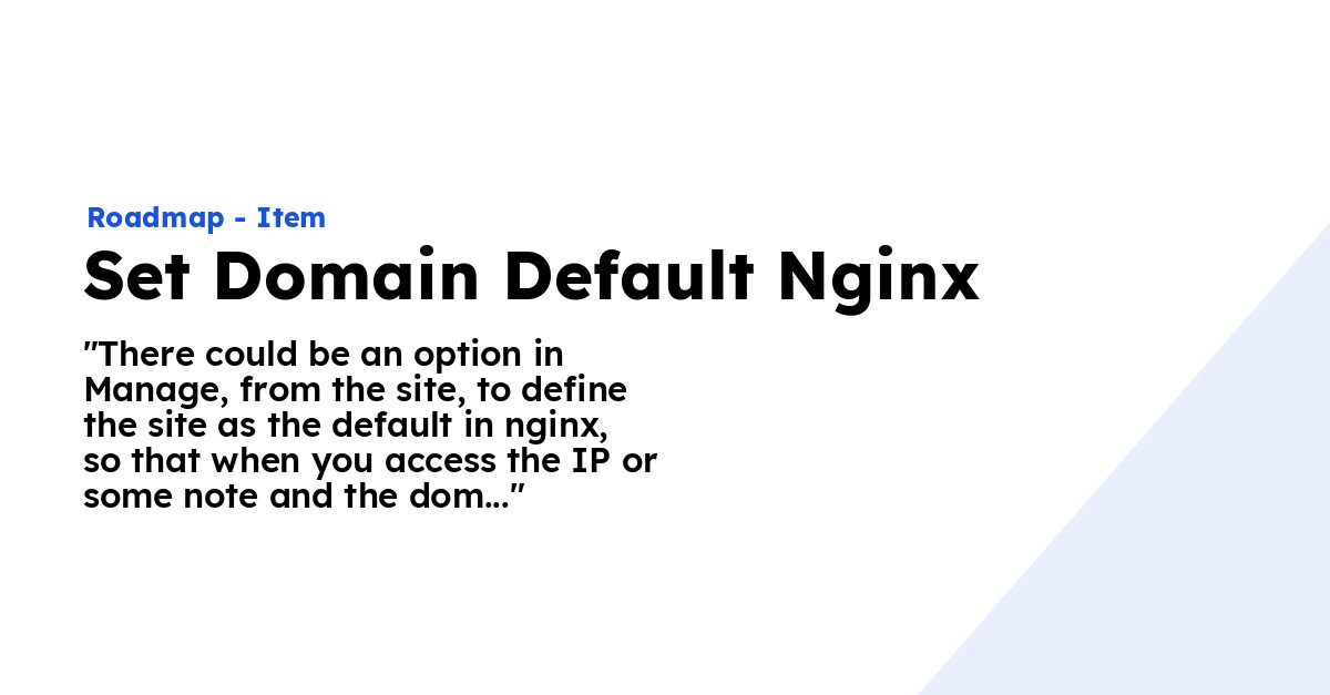 how to set domain in nginx